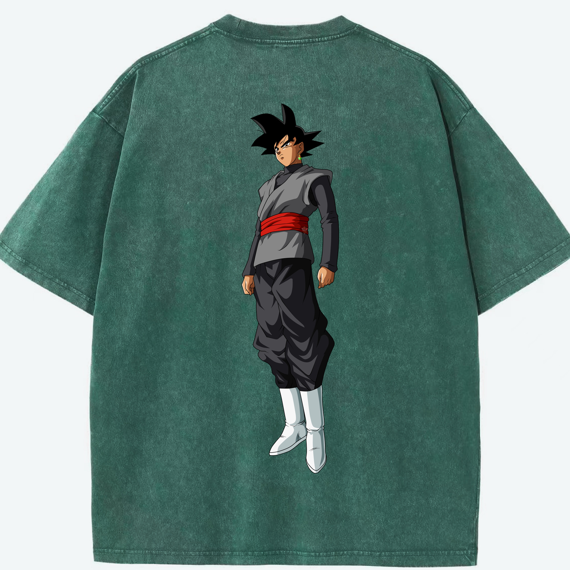 （画像用） ドラゴンボール ベジータ四世（Bejīta Yonsei）DRAGON BALL Vegeta IV 綿100% ヴィンテージ風 半袖Tシャツ（背面プリント）